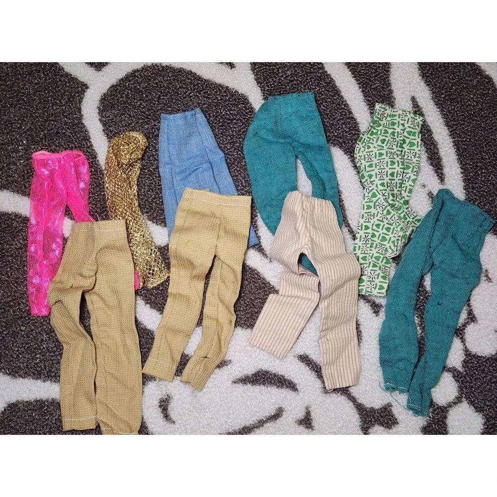Vintage Barbie Clothing Lot 50+ Pieces 1960s Dresses Pants Skirts Mix TLC